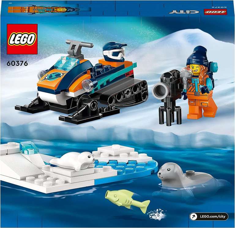 LEGO City, klocki, Skuter śnieżny badacza Arktyki, 60376