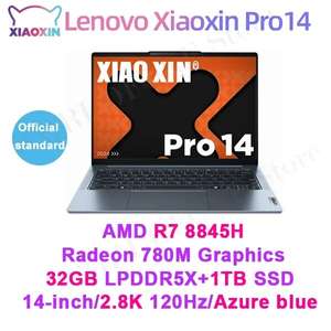 Laptop Lenovo Ideapad 5pro (Xiaoxin 14 pro) Ryzen 8845H, 32GB , 1TB, 84 WH, 2.8k 120Hz Oled - 840$
