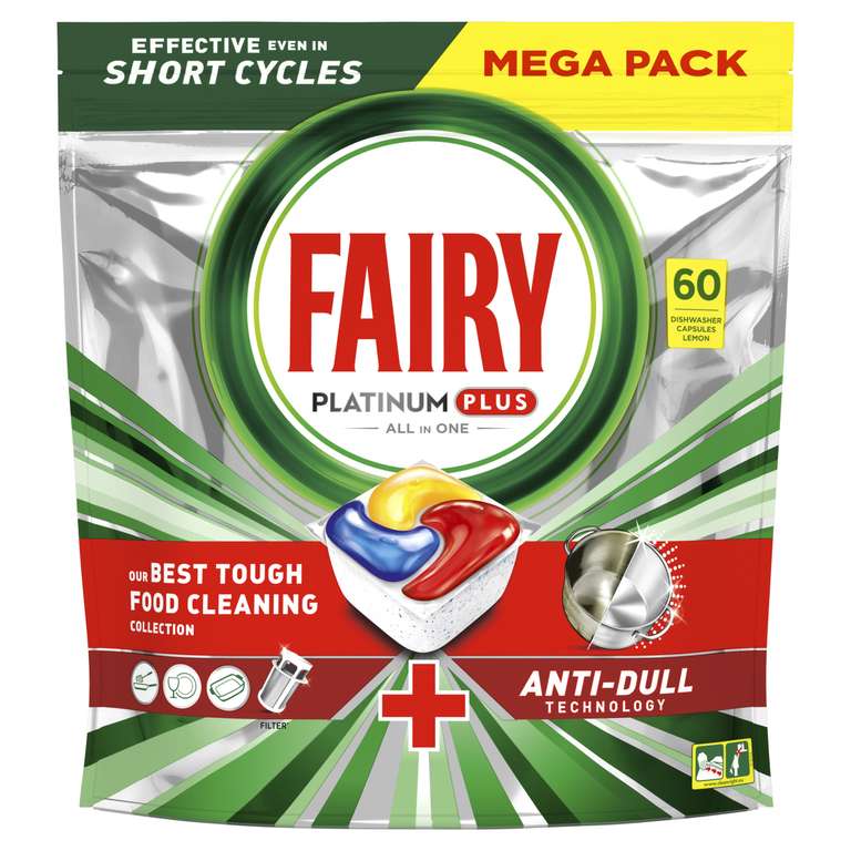 Fairy Platinum Plus Kapsułki do zmywarki 60 szt