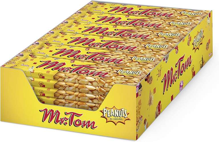 Batony Mr. Tom peanut bars za 54,93zł [36szt x 40g] @Amazon.pl