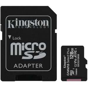 Karta pamięci KINGSTON Canvas Select Plus microSDXC 128GB + Adapter