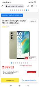 Smartfon Samsung Galaxy S21 FE 8+256GB (zielony)