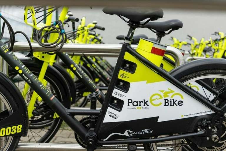Krakowianie mogą bezpłatnie wypożyczyć rowery elektryczne Park-e-Bike na terenie Krakowa oraz Skawiny, codziennie od 6 do 21
