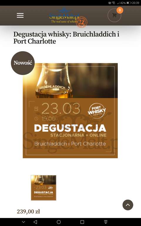 Whisky. Degustacja. Sklep internetowy SingleMalt.pl