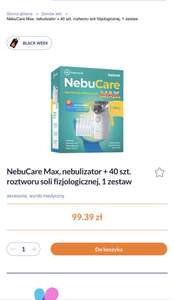 NebuCare max, nebulizator + 40 szt. roztworu soli fizjologicznej, 1 zestaw