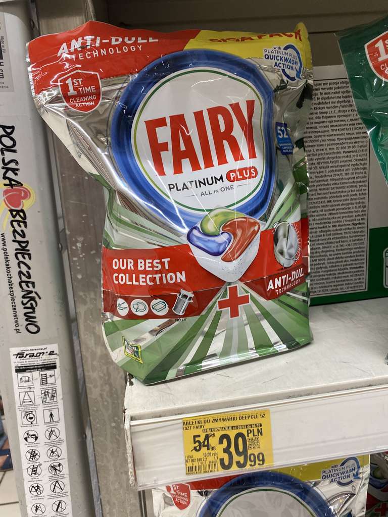 Kapsułki Fairy Platinum Plus 52 szt. (0,77 zł) @Auchan, Sosnowiec