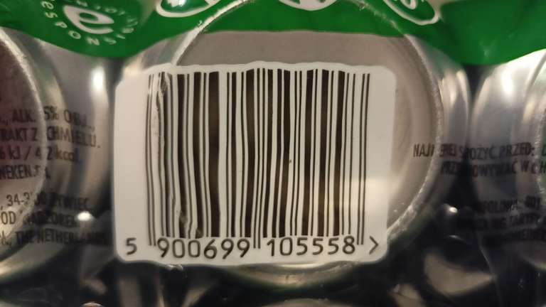 Piwo Heineken 0,5l przy zakupie 6-paku Biedronka