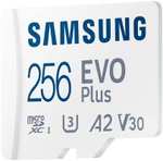 Karta microSD Samsung EVO Plus 256 GB, U3, A2, V30 zapis/odczyt 90/130 MB/s Darmowa dostawa dla wszystkich
