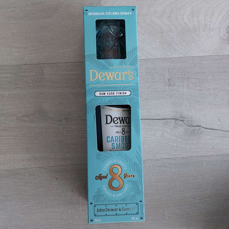 Whisky Dewar's 8 yo (0,7 l) ze szklanką