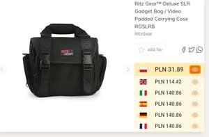 Ritz Gear SLR torba na aparat fotograficzny wyściełana + także Zoom Pack w opisie