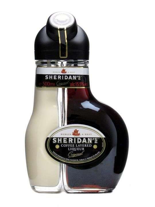 SHERIDAN'S - unikalny irlandzki likier w dwuczęściowej butelce 0,7 L. LIDL