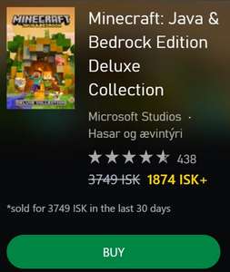 Minecraft: Java & Bedrock Edition Deluxe Collection PC @Islandia