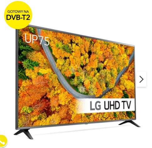 Telewizor LG 65UP75003LF 65" LED 4K WebOS DVB-T2/HEVC/H.265