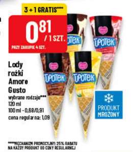 Lody rożek Tupotek różne smaki cena przy zakupie 4 szt (cena za sztukę 0,81 zł) @polomarket