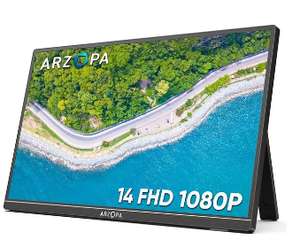 Przenośny monitor ARZOPA 14.0 ''1080P FHD IPS A1 70,53 usd