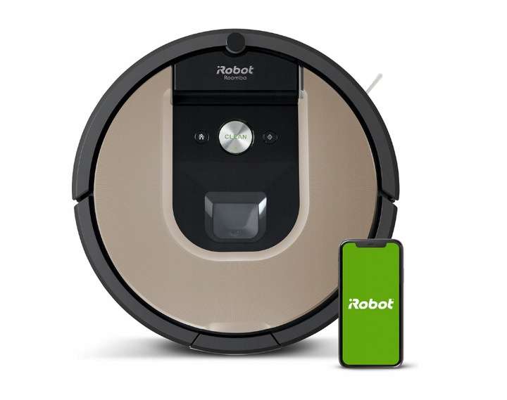 Robot sprzątający IROBOT Roomba 974 (75 min pracy - 185 m2, zbiornik 0,6 l, 58 dB, apka), dostawa ze sklepu @ Neonet