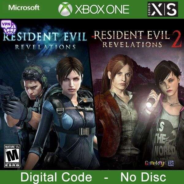 Resident Evil Revelations 1 & 2 Bundle AR XBOX One / Xbox Series X|S CD Key - wymagany VPN
