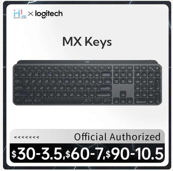 Klawiatura Logitech Mx Keys z układem Ansi US .