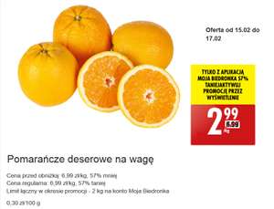 Pomarańcze deserowe kg @ Biedronka