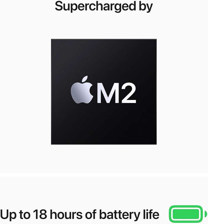 Apple Laptop MacBook Air 2022: Czip M2, Wyświetlacz 13,6 cala, 8GB pamięci RAM, 256 GB pamięci SSD, Gwiezdna Szarość