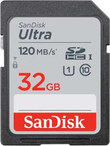 Karta SD SanDisk Ultra 32GB SDHC Memory Card (duża, do aparatów, odczyt 120 MB/s)