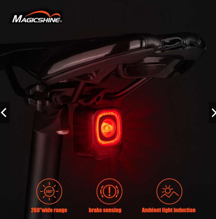 Magicshine Seemee 200 tylna lampka rowerowa | IPx6 | czujnik zmierzchu