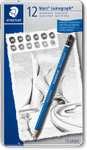 Zestaw profesjonalnych ołówków Staedtler Lumograph 8B-2H 12 sztuk