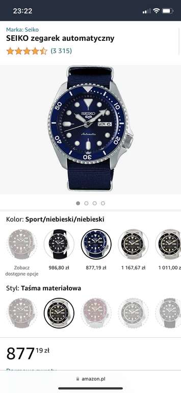 Zegarek Seiko 5 Sports Blue