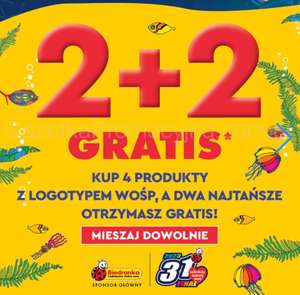 Produkty WOŚP 2+2 GRATIS @Biedronka