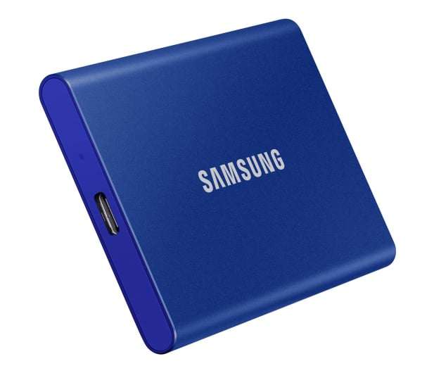 Dysk przenośny Samsung Portable SSD T7 1TB USB 3.2 Gen. 2 Niebieski (odczyt: 1050 MB/s / zapis 1000 MB/s) @ x-kom