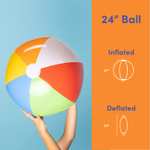 Nadmuchiwane piłki wodne Jumbo 61 cm na basen, plażę, letnie imprezy i prezenty, opakowanie 12 piłek