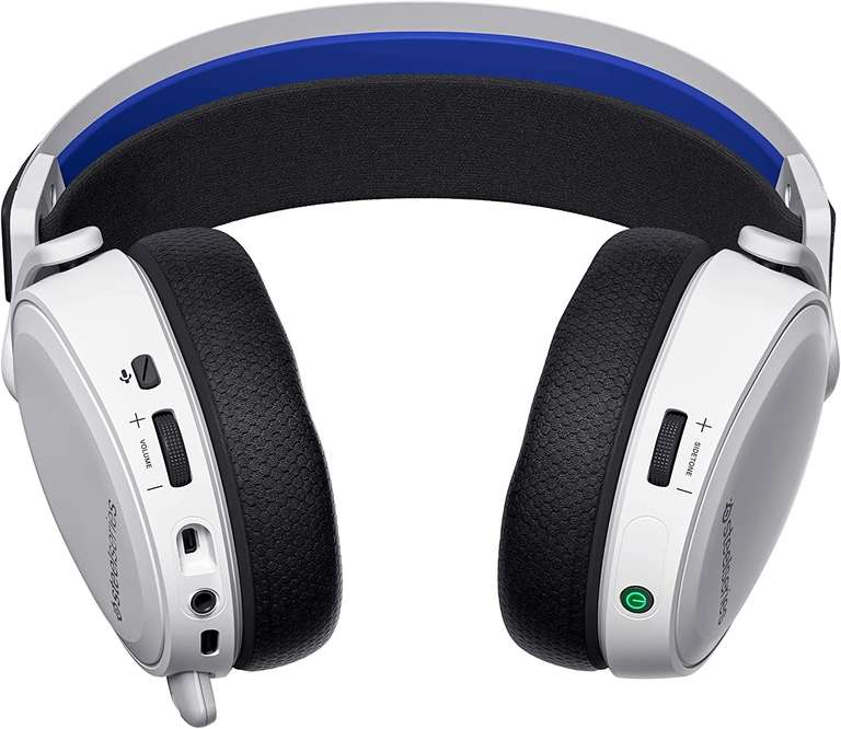 SteelSeries Arctis 7P+ - Bezprzewodowy zestaw słuchawkowy do gier - Bezstratny dźwięk 2,4 GHz - Dla PS5, PS4, PC, Mac, Android i Switch