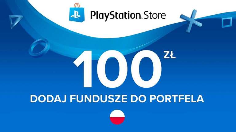 Doładowanie portfela PlayStation Store 100 zł możliwe taniej z Cashback ~80,90 zł