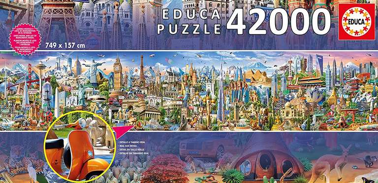 Puzzle Educa Dookoła Świata 42000 elementów @ Amazon