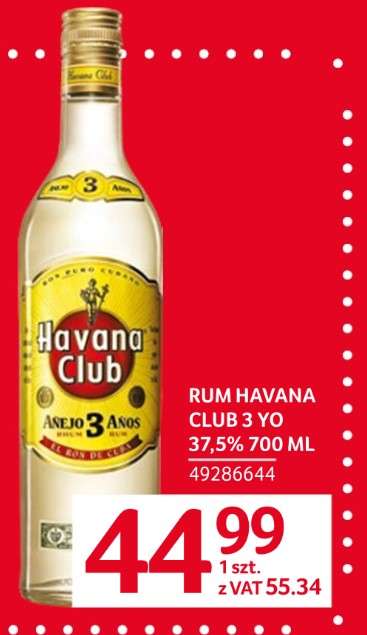 Havana Club 3 Anos Rum 700ml w Selgros