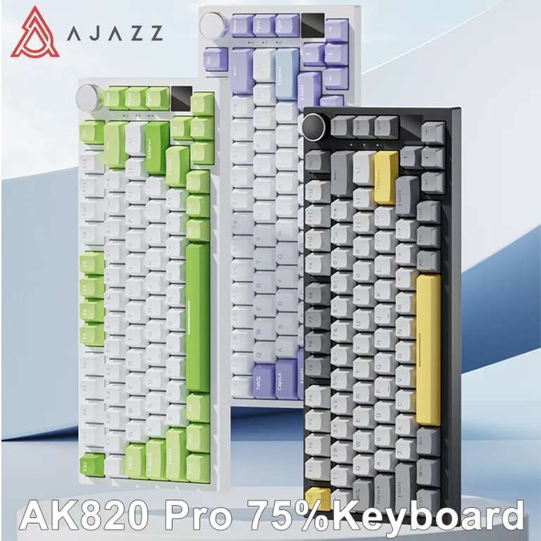 Mechaniczna klawiatura bezprzewodowa Ajazz Ak820 / Ak820 pro $33.65