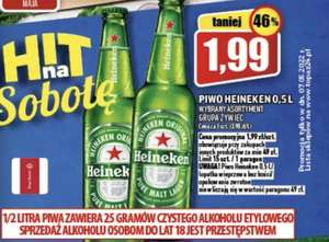 Piwo Heineken 0,5L w Topaz