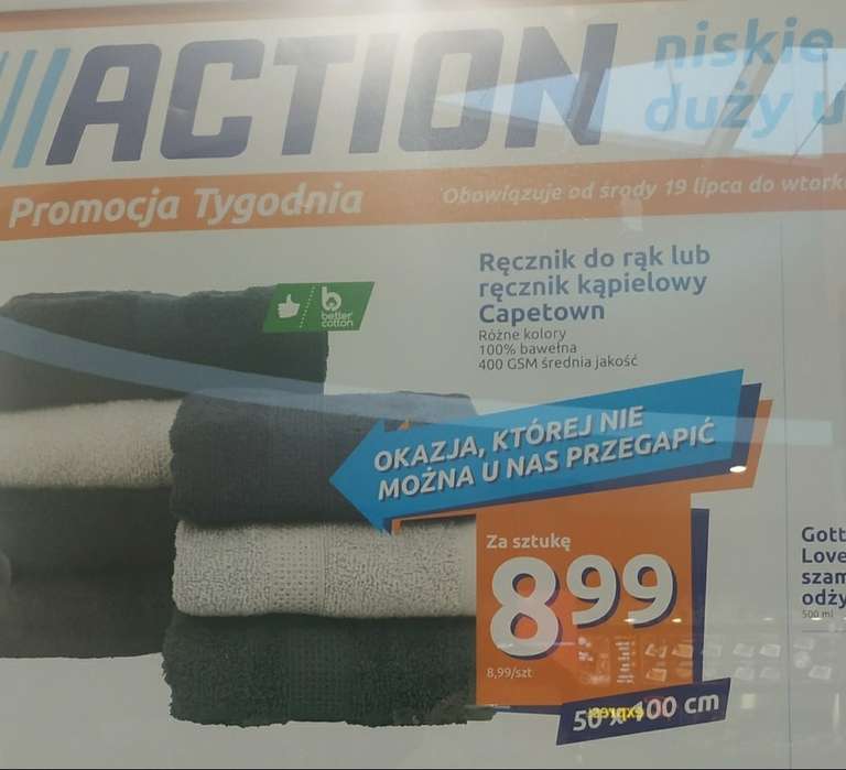 Ręcznik w Action 400g 50x100cm