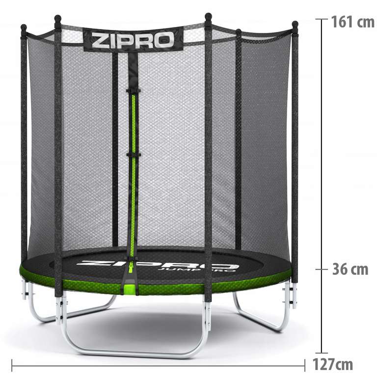 Trampolina dla dzieci - Zipro Jump Pro OUT z siatką zewnętrzną, 4ft, 127cm
