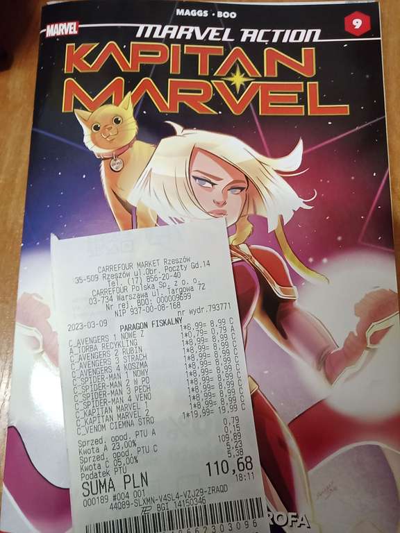 Nowe Komiksy Marvela w Carrefourze po 9zl za tom