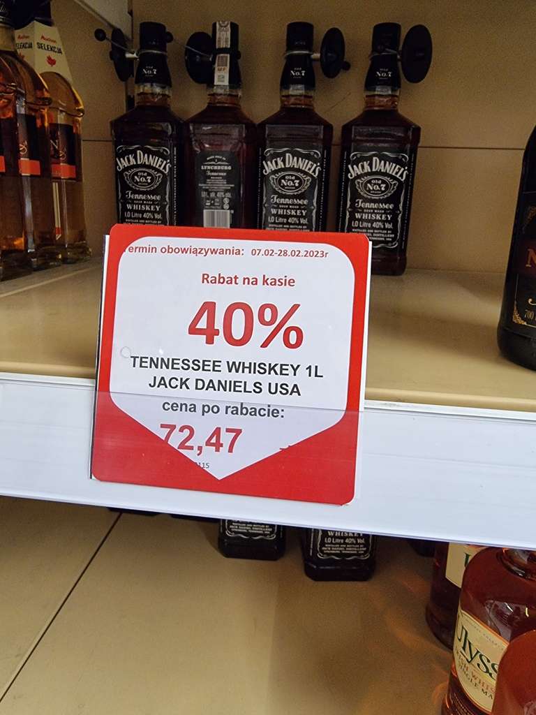 Whisky Jack Daniels 1l / 0.7l Auchan