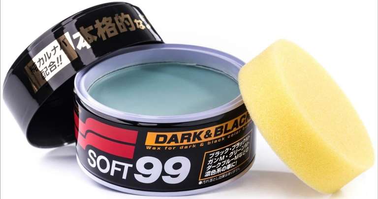 Wosk samochodowy Soft99 Dark & Black Wax 300g + 3 gratisowe mikrofibry