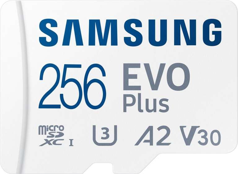 Karta pamięci Samsung EVO Plus 2021 MicroSDXC 256 GB Class 10 UHS-I/U3 A2 V30 (MB-MC256KA/EU)