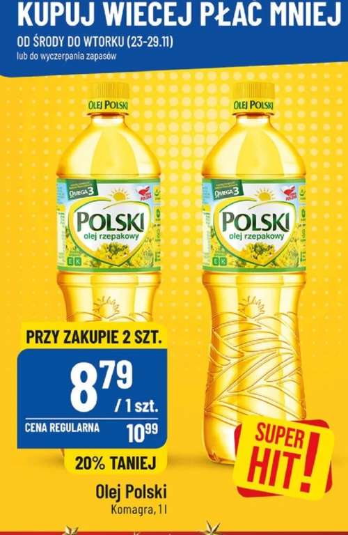 Olej rzepakowy Polski 1l