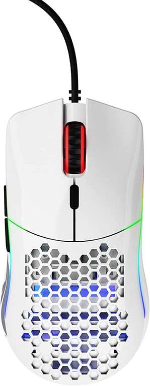 Mysz GLORIOUS PC Gaming Race Model O Glossy White (GO-WHITE) 12000dpi [promocja na Amazon i w TERG (ME,Avans,Electro)]