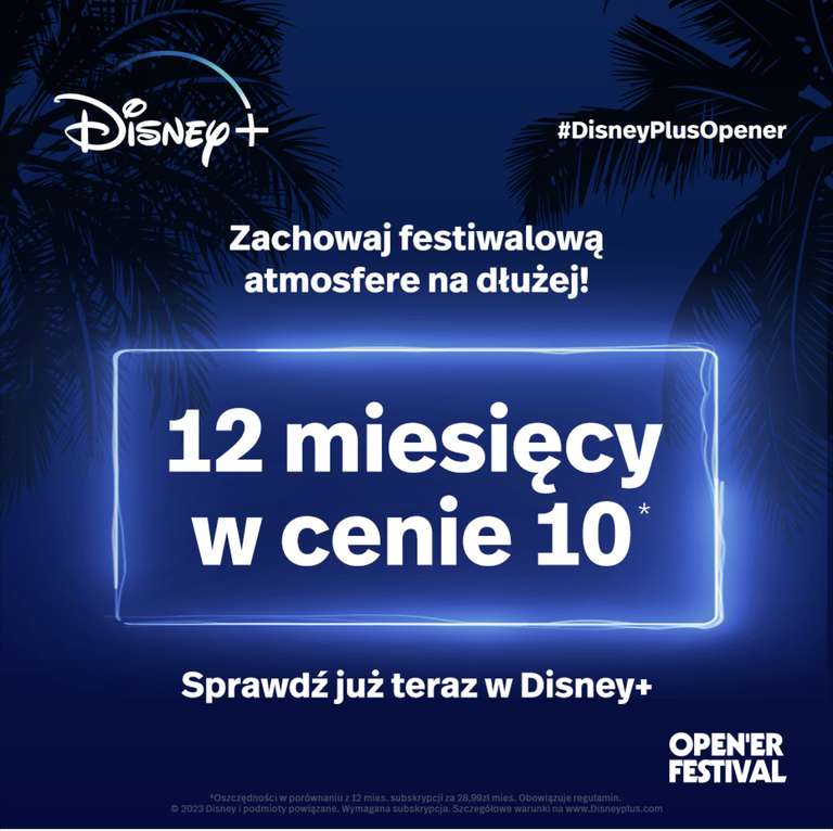 Disney+ 12 miesięcy w cenie 10 ponownie dostępne