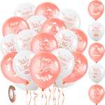 Zestaw 40 sztuk balonów na Nowy Rok, Happy New Year