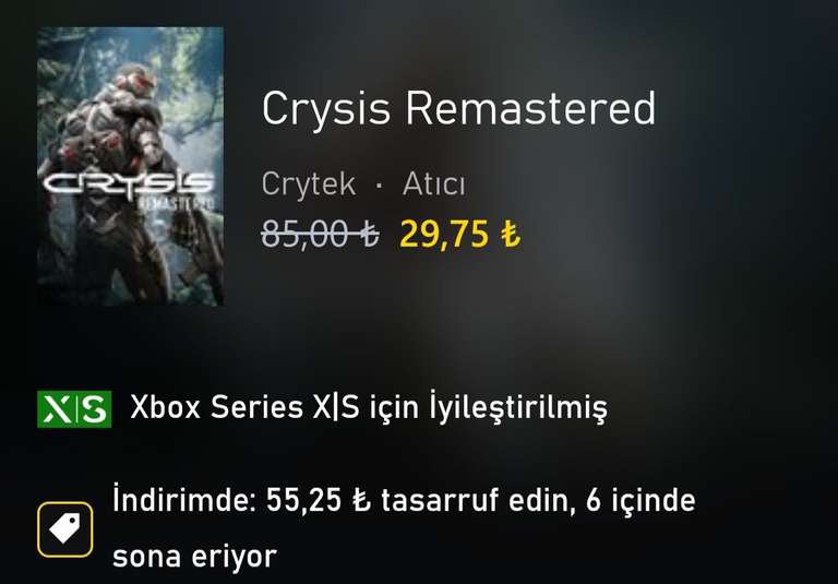 Crysis Remastered Trylogia z tureckiego Xbox Store (Wymagany VPN)