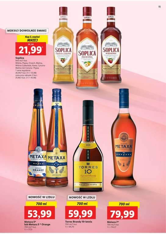 Lidl Nowa gazetka alkohole (whisky, brandy, rum, gin) od 13.06