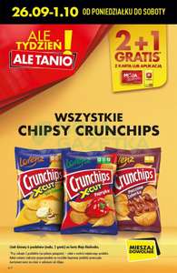 Biedronka. Wszystkie chipsy Crunchips 2+1 gratis